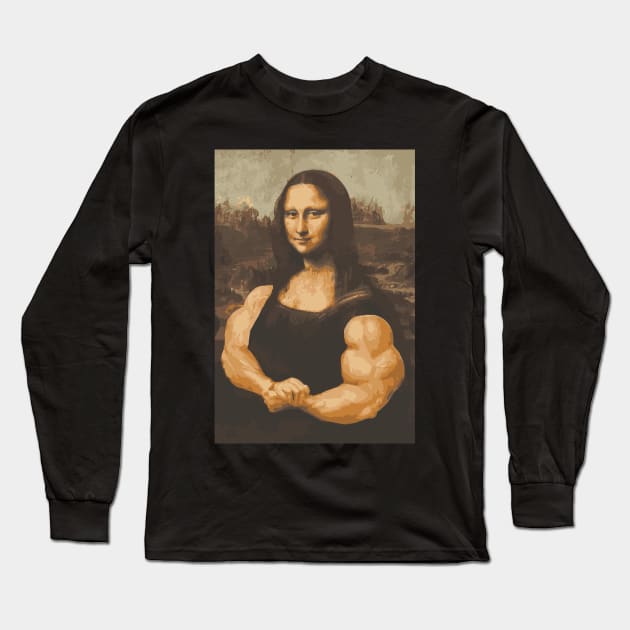 MONA LISA Long Sleeve T-Shirt by |NAME|